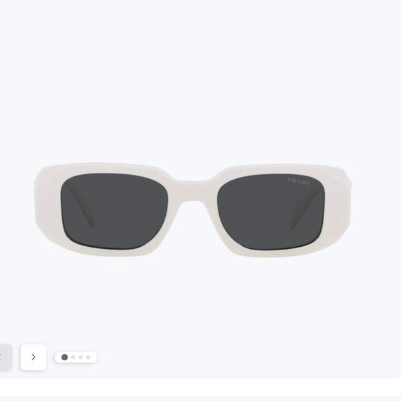 Prada PR 17WS Sunglasses — Talc/White Acetate main image 6